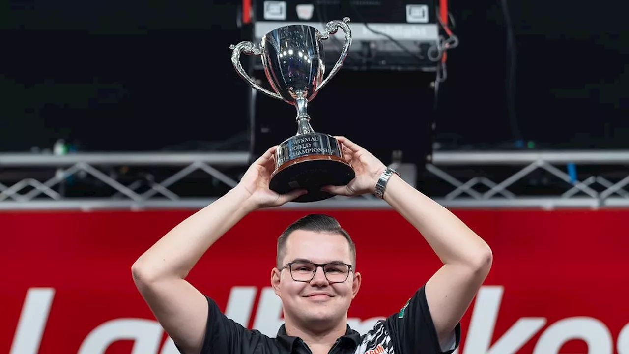 Gian van Veen wint eerste Nederlandse jeugd-dartstitel