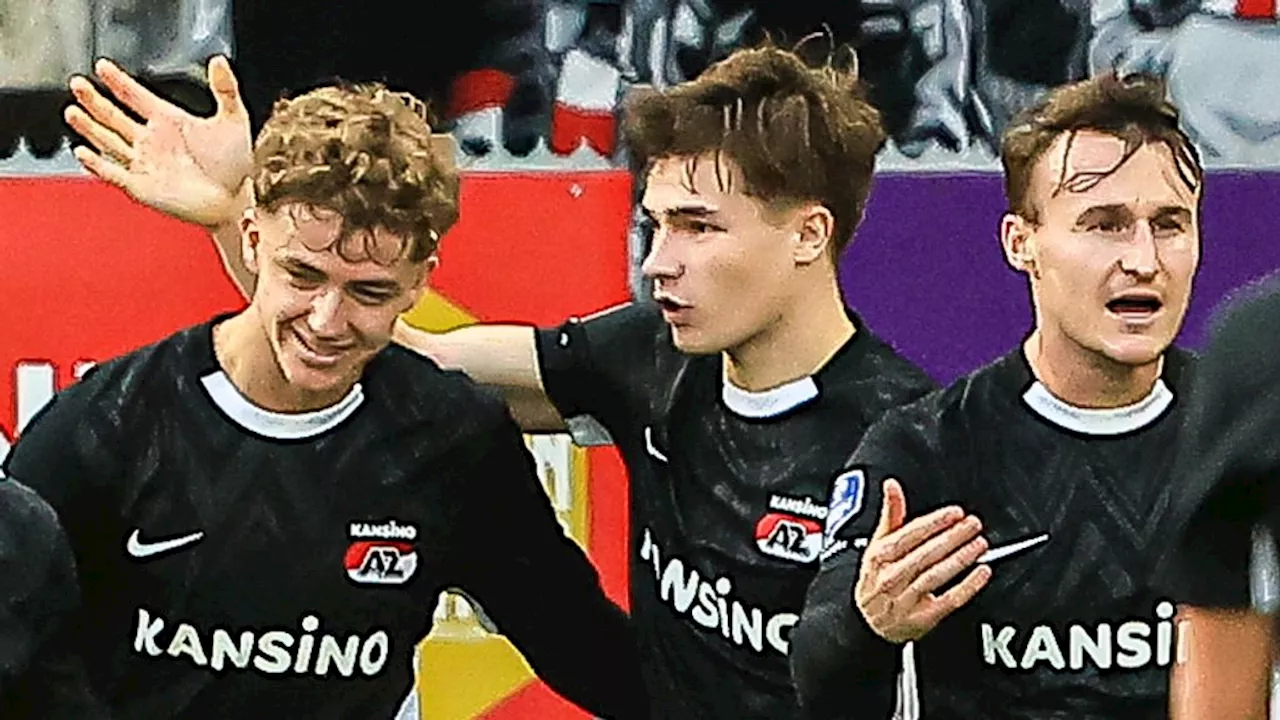 Pover AZ wint voor het eerst sinds september in eredivisie, Sparta blijft bungelen