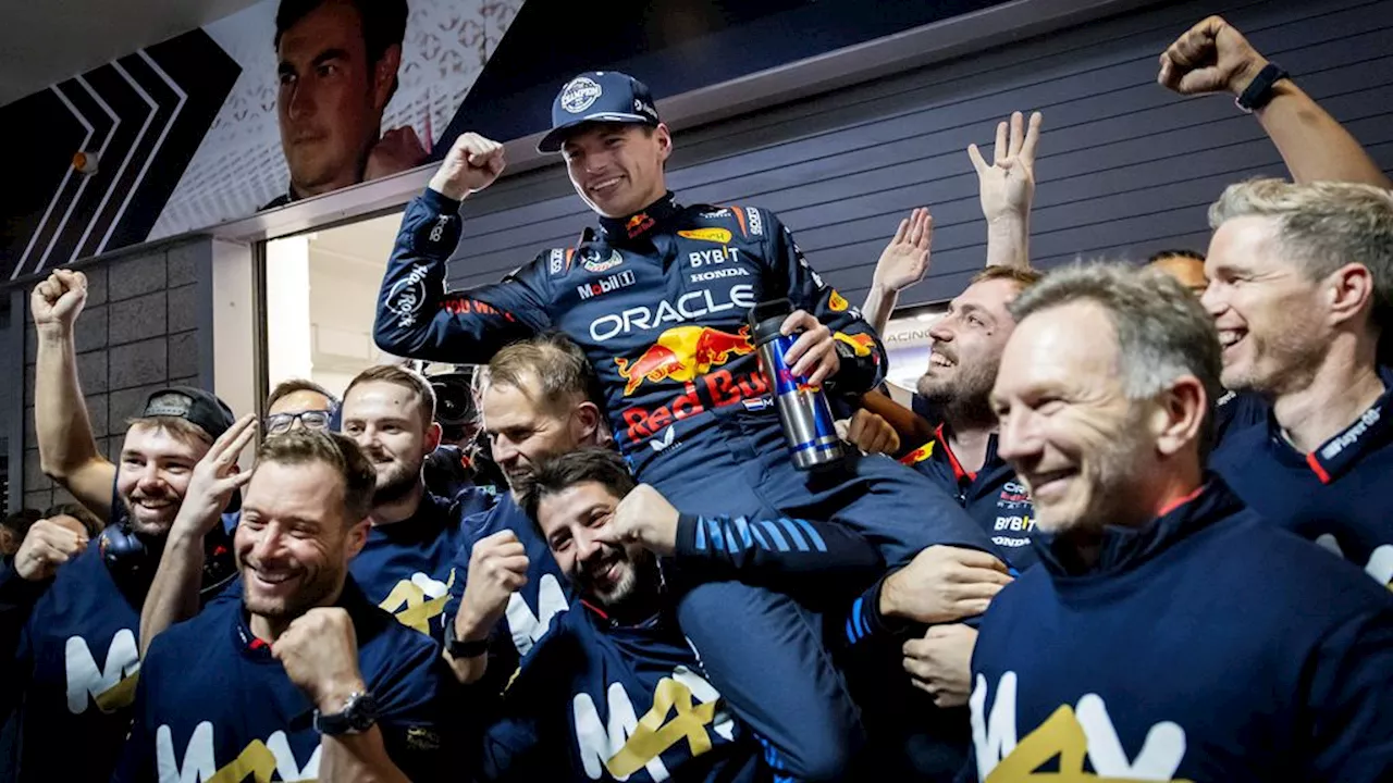 Verstappen evenaart Prost en Vettel met vierde titel • Lammers: 'Goed, ondanks turbulentie'