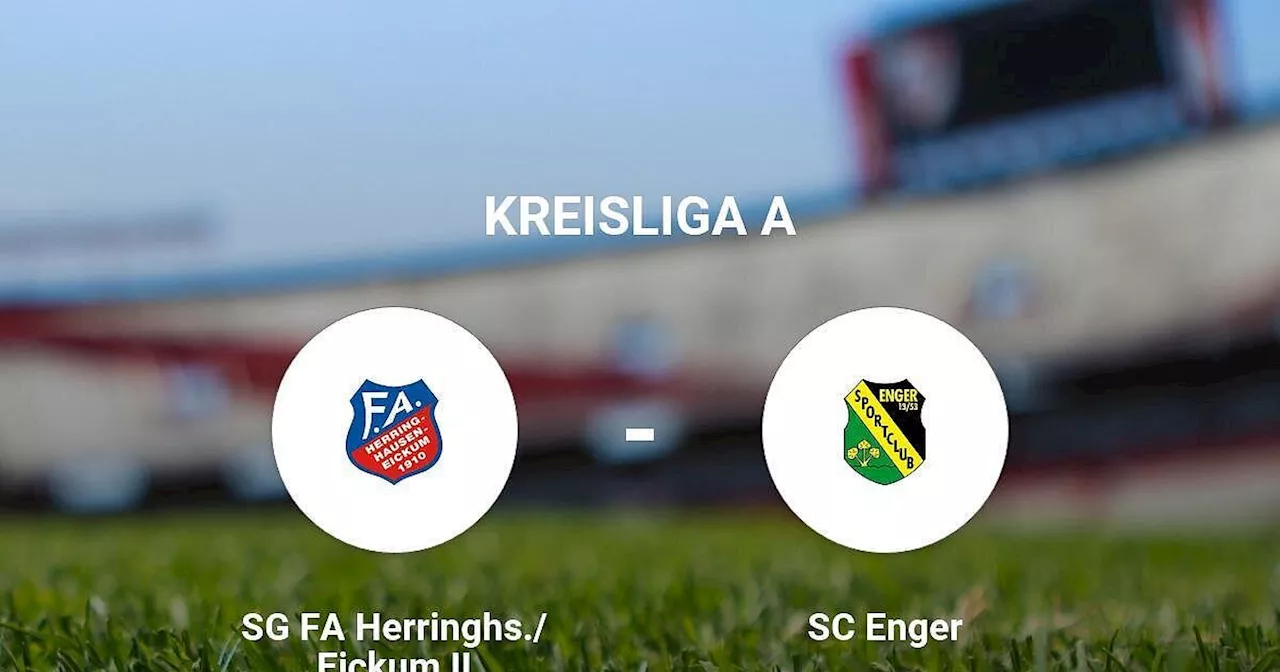 Spannendes Unentschieden in der Kreisliga A: SG FA Herringhs./Eickum II - SC Enger 2:2