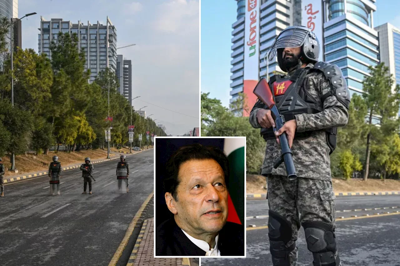 Islamabad locked down ahead of protests seeking ex-PM Imran Khan's release