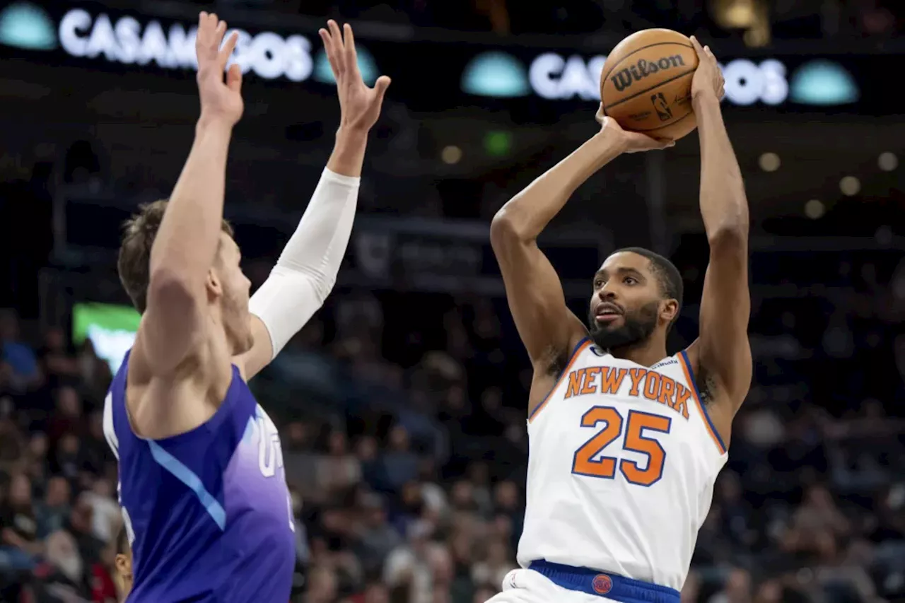 Knicks' Mikal Bridges benched almost entire fourth quarter due to poor shooting