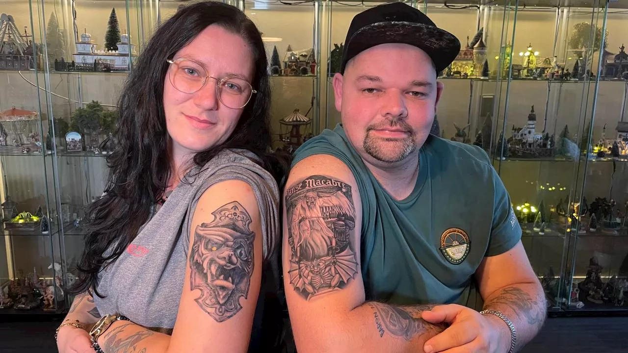 Danse Macabre voorgoed op je lijf, Kelly en Bjorn zetten bijzondere tattoo