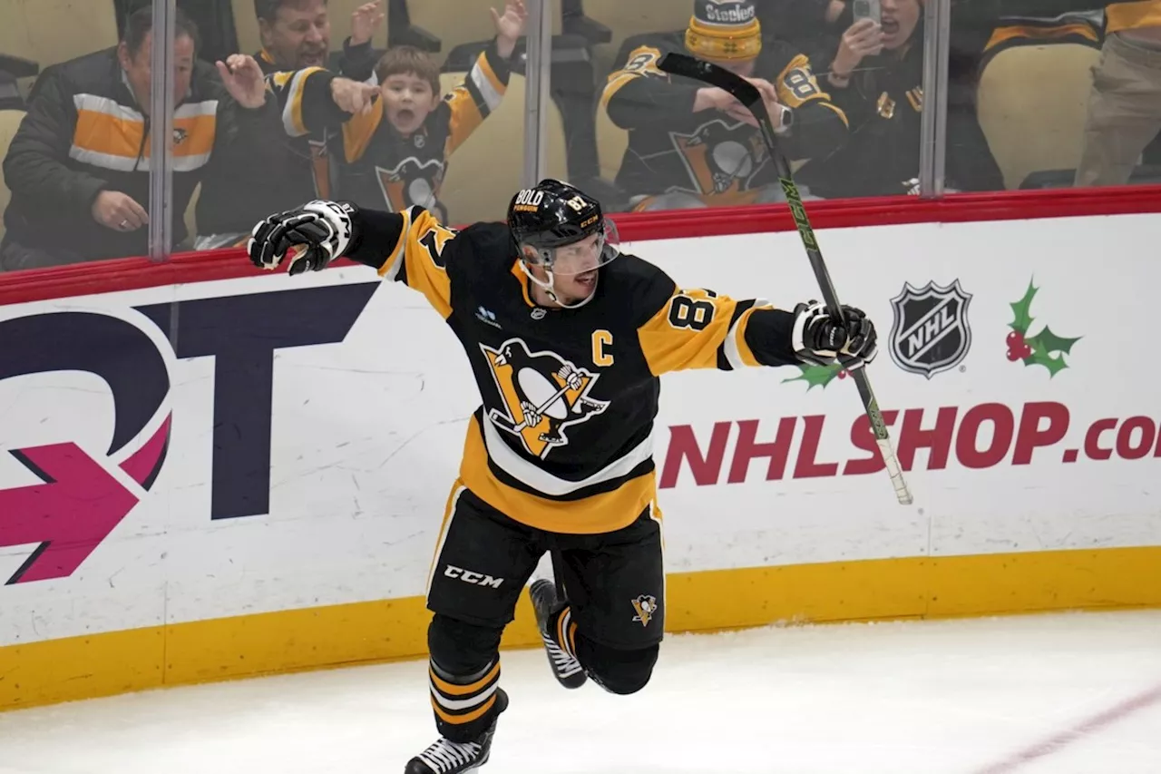 Pittsburgh Penguins' Sidney Crosby scores 600th NHL goal