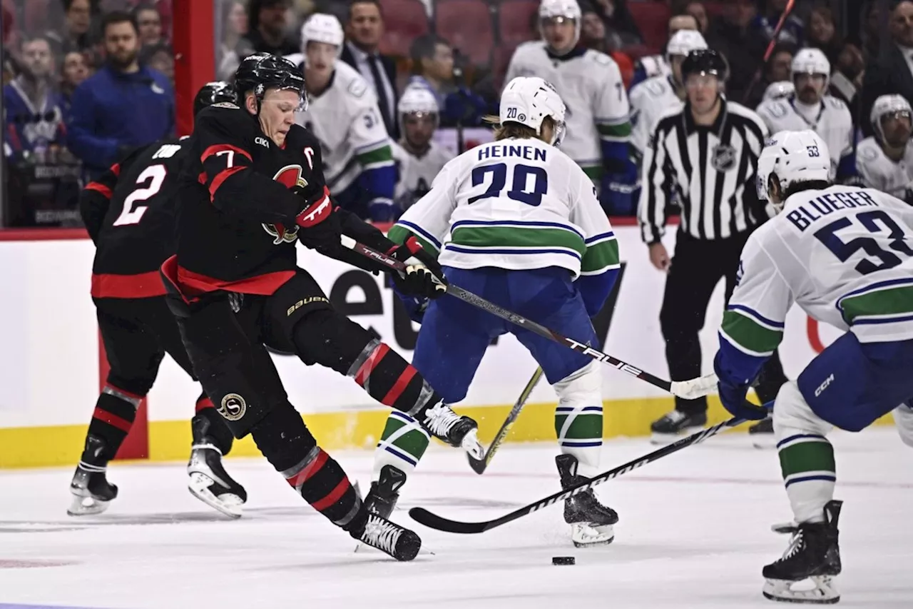 Slumping Ottawa Senators searching for answers after fifth straight loss