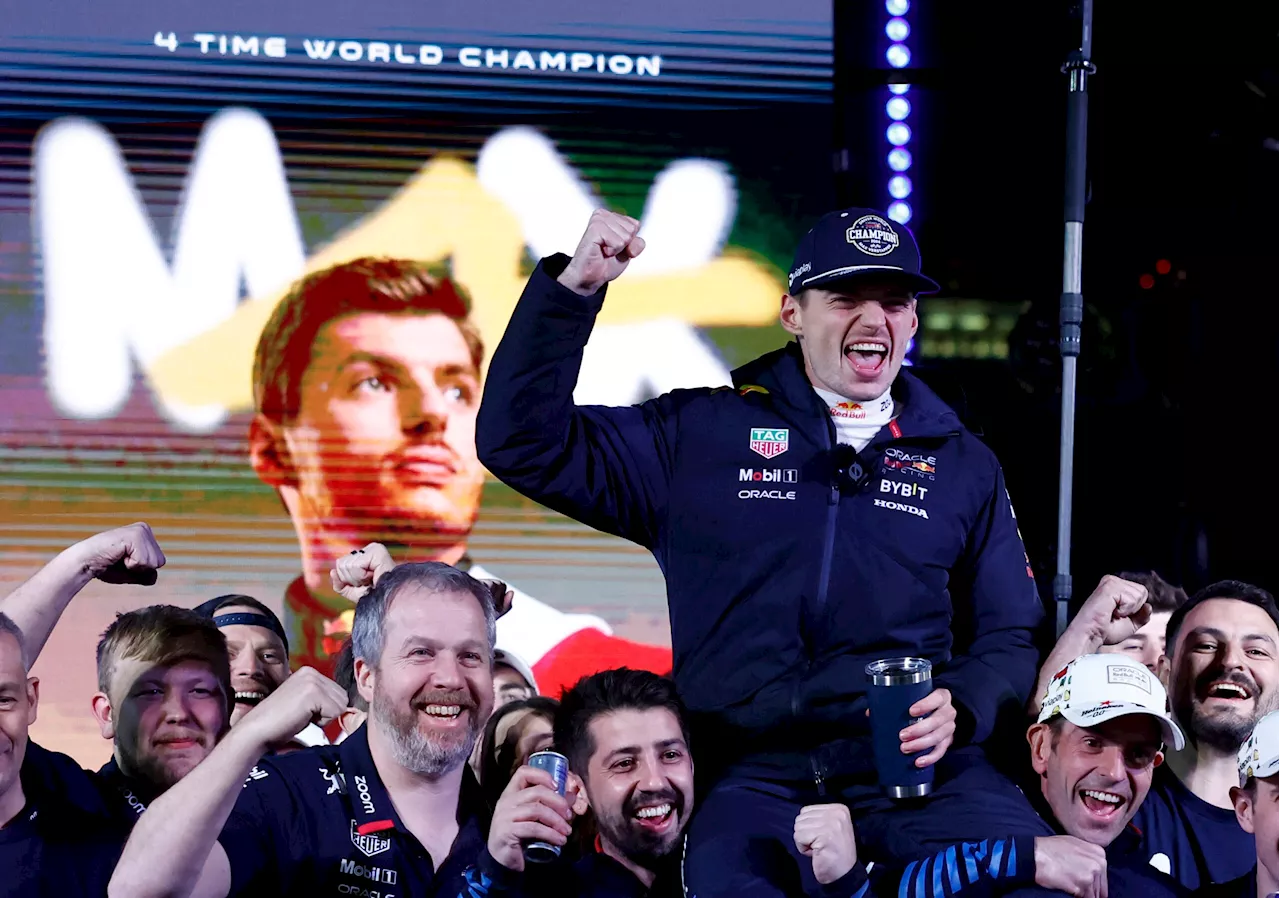 Verstappen lights up Las Vegas with fourth F1 title