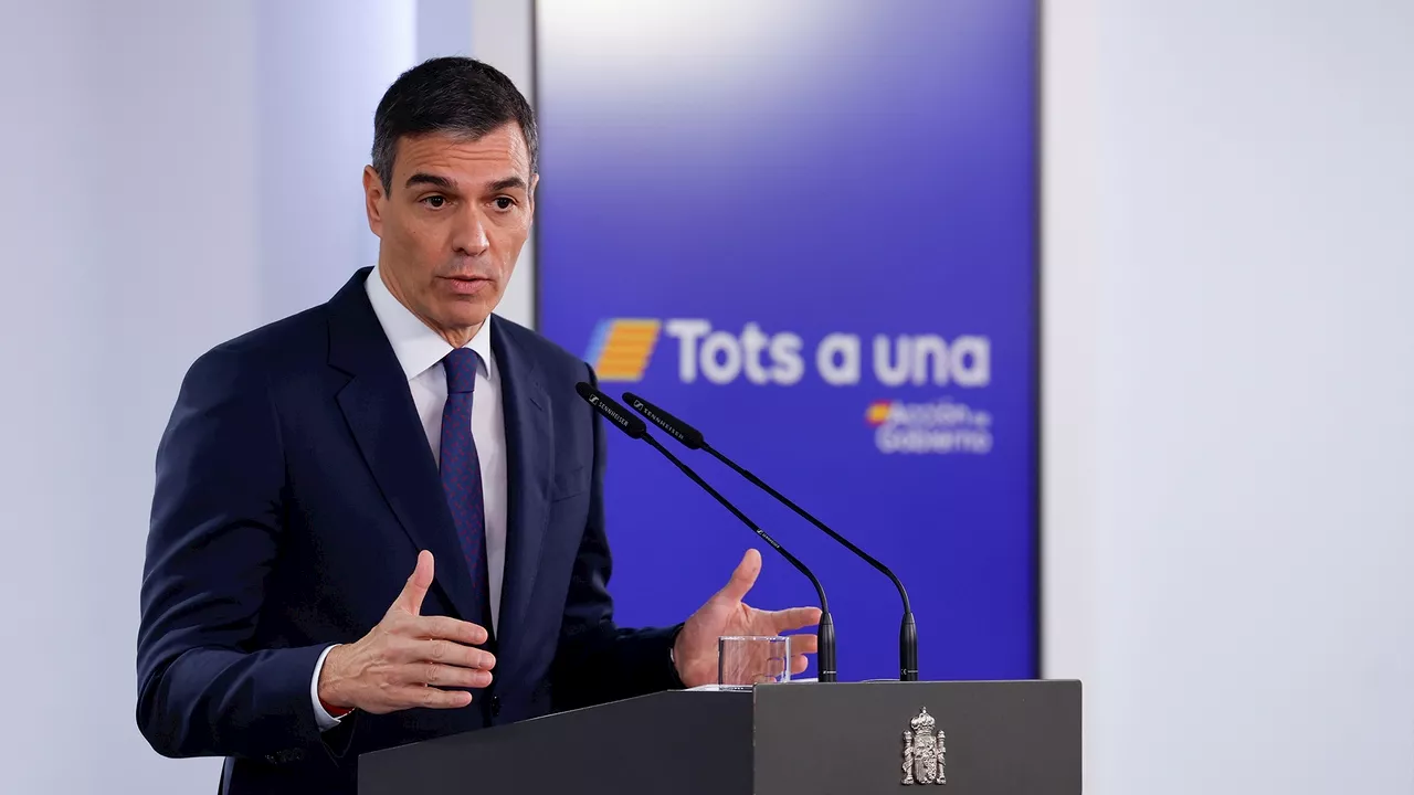 Sánchez realizará una declaración institucional este lunes a las 09:00 horas desde La Moncloa