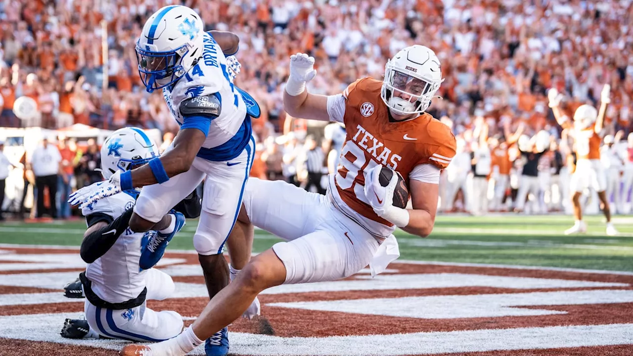 Texas Longhorns' Gunnar Helm Shines on Senior Day