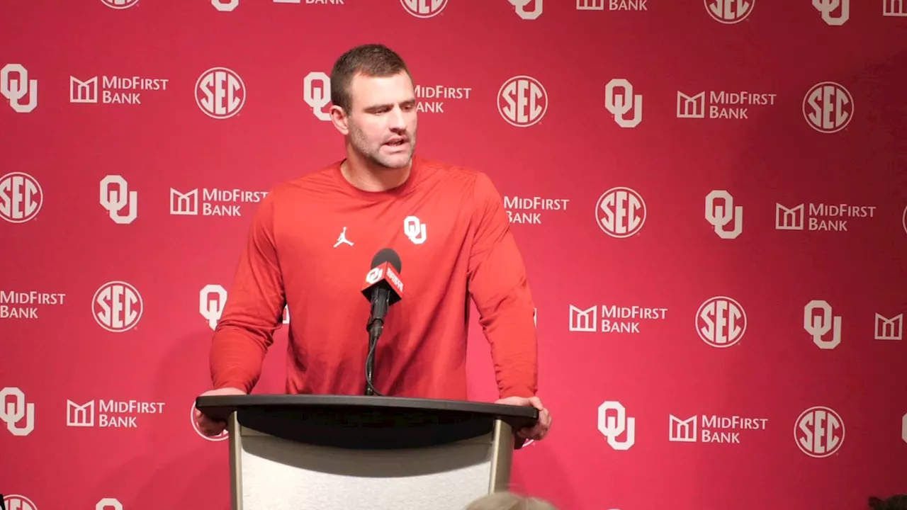 WATCH: Oklahoma OC Joe Jon Finley Alabama postgame