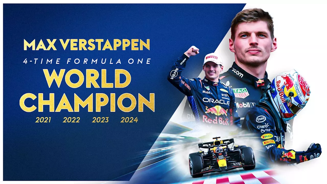 Max Verstappen wins 2024 F1 world title as Red Bull driver closes out