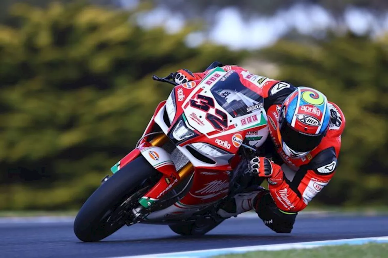 Savadori dominiert Aprilia-Test auf Phillip Island