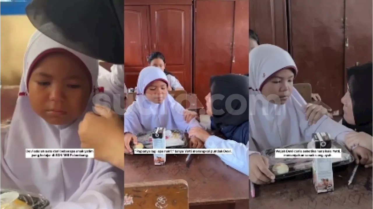 Viral Bocah SD Rela Tak Santap Menu Makan Siang Gratis Demi Ibunya, Alasan di Baliknya Bikin Mewek