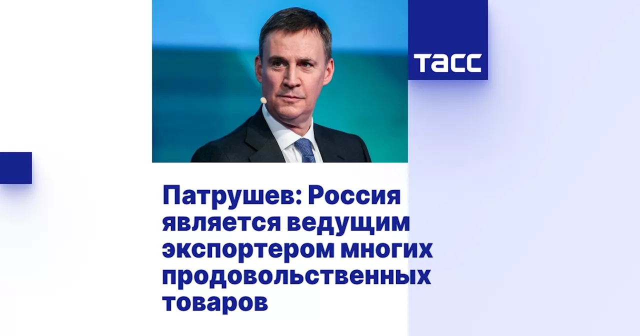 Патрушев: Россия является ведущим экспортером многих продовольственных товаров