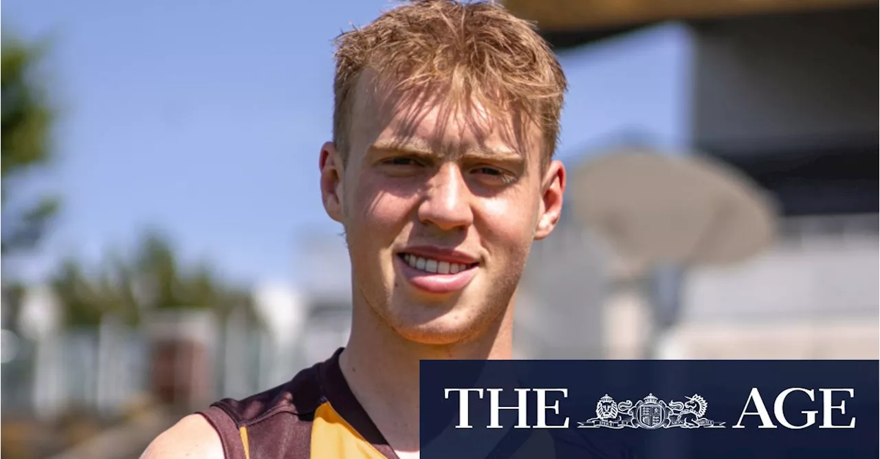 Hawthorn Rookie Noah Mraz Gets First Lesson From James Sicily