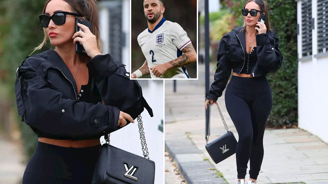 Lauryn Goodman shows off £3450 handbag during walk amid Ring doorbell row with Kyle Walker...