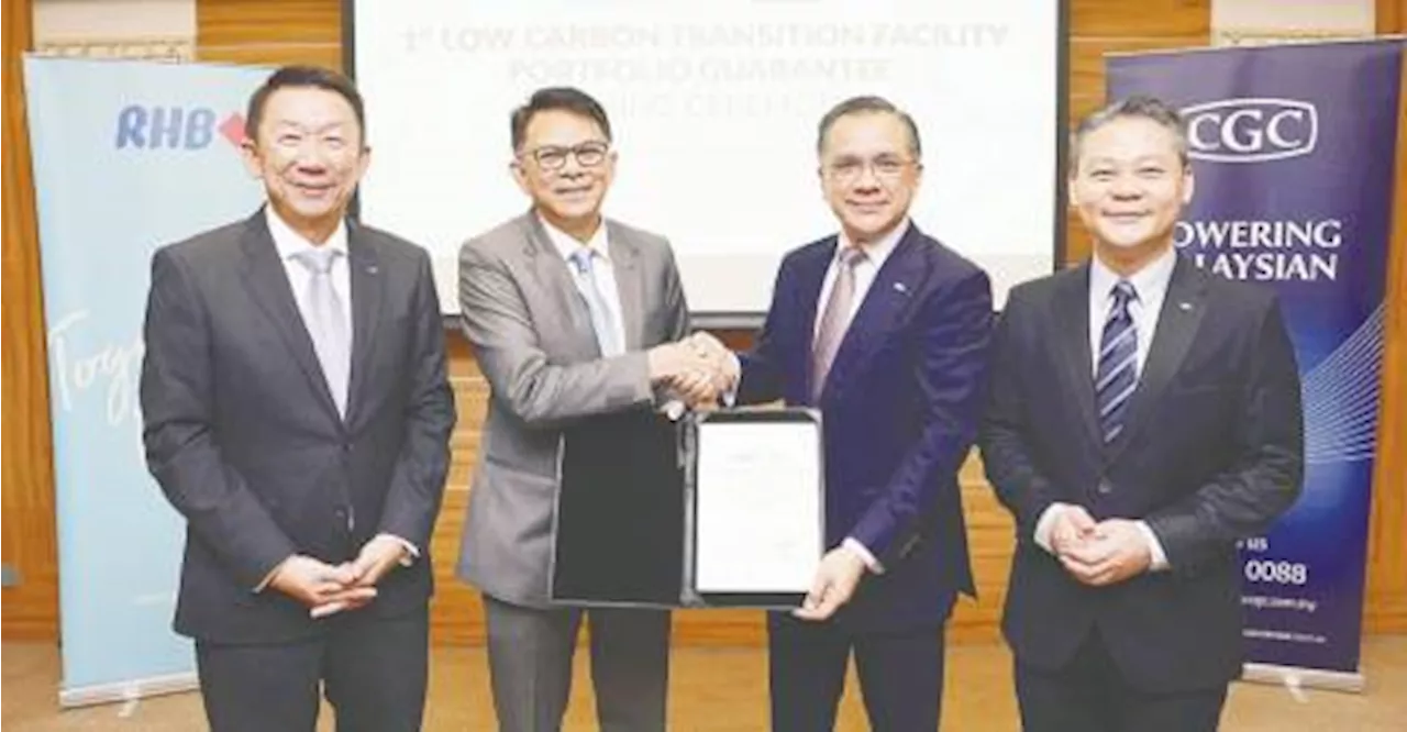 RHB, CGC sign landmark Low Carbon Transition Facility portfolio guarantee agreement