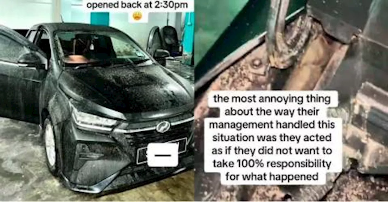 Sewage water spills on woman’s parked car in Cyberjaya shop office