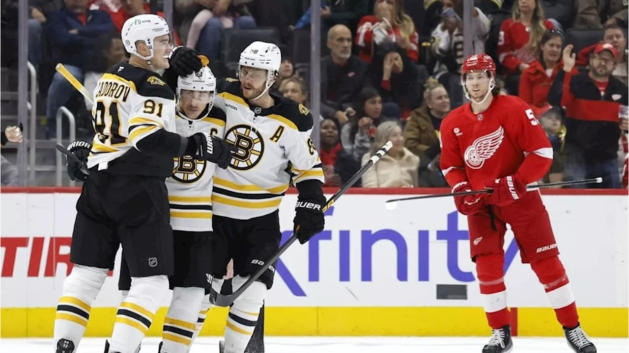 Marchand's Goal Lifts Bruins Past Red Wings