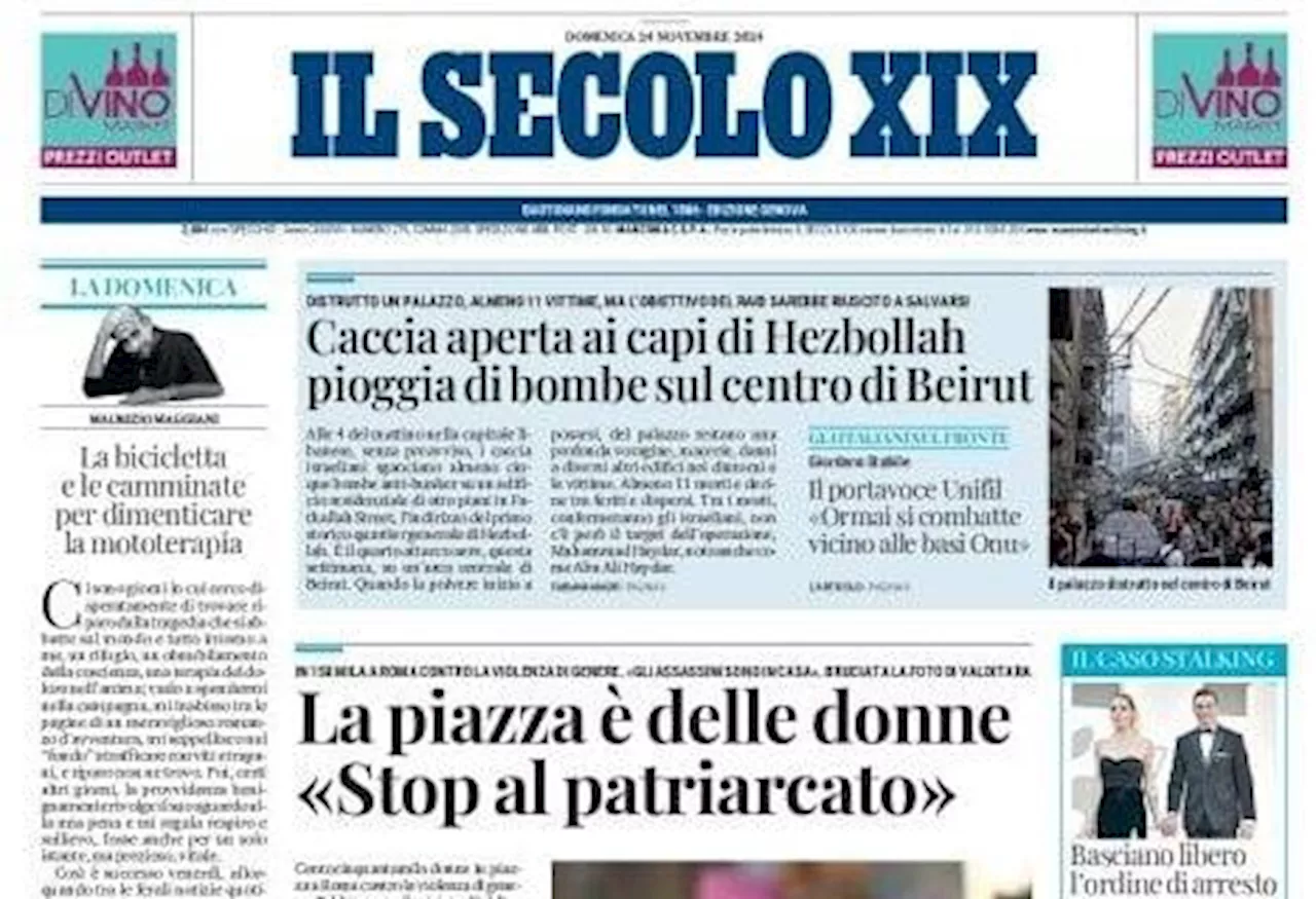 La prima pagina de Il Secolo XIX così stamani: 'Il test Ferraris per il Genoa'