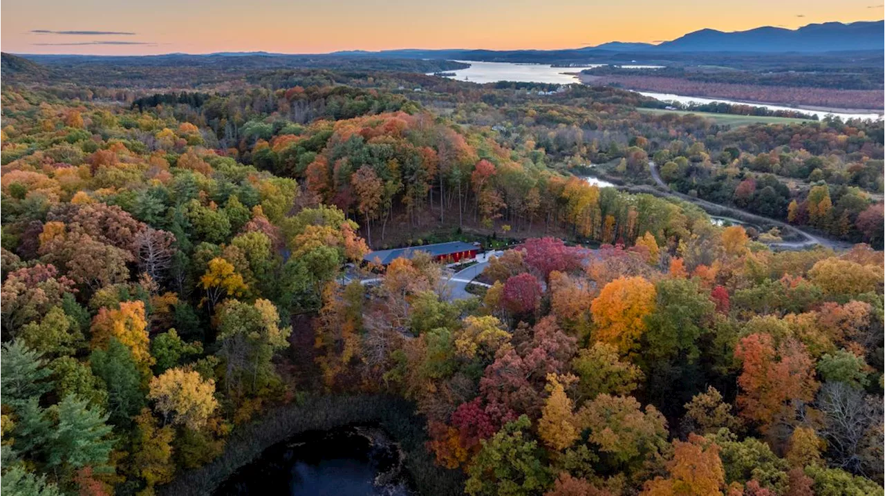 The new Frederic Church Center at Olana complements its leafy Upstate New York site