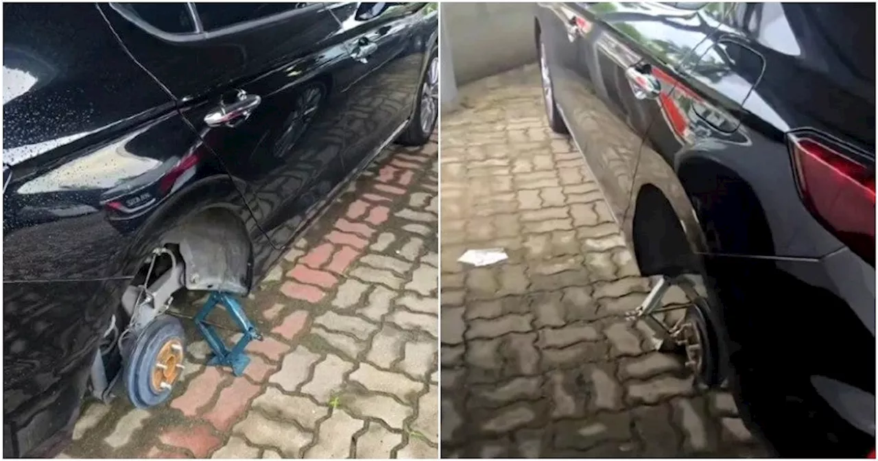 Man Loses RM2,000 Worth of Tyres After Parking on Private Island