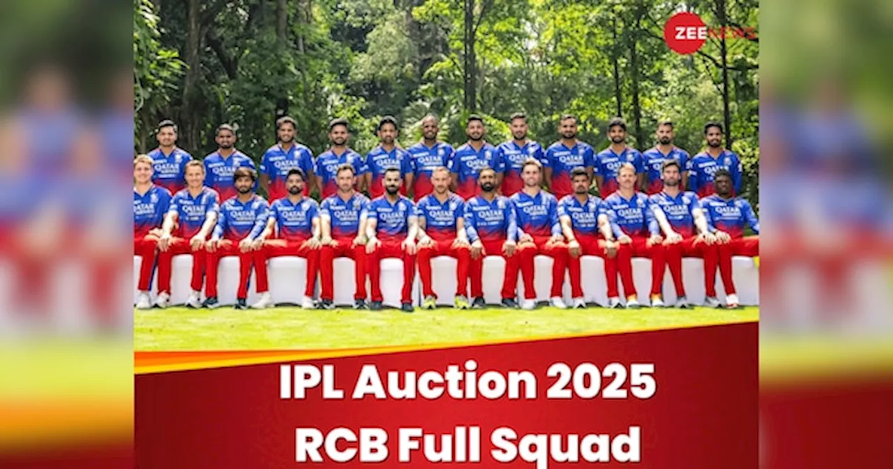 RCB IPL 2025 में मजबूत दिखने के लिए तैयार, जानें रिटेंशन लिस्ट और पर्स का आंकड़ा