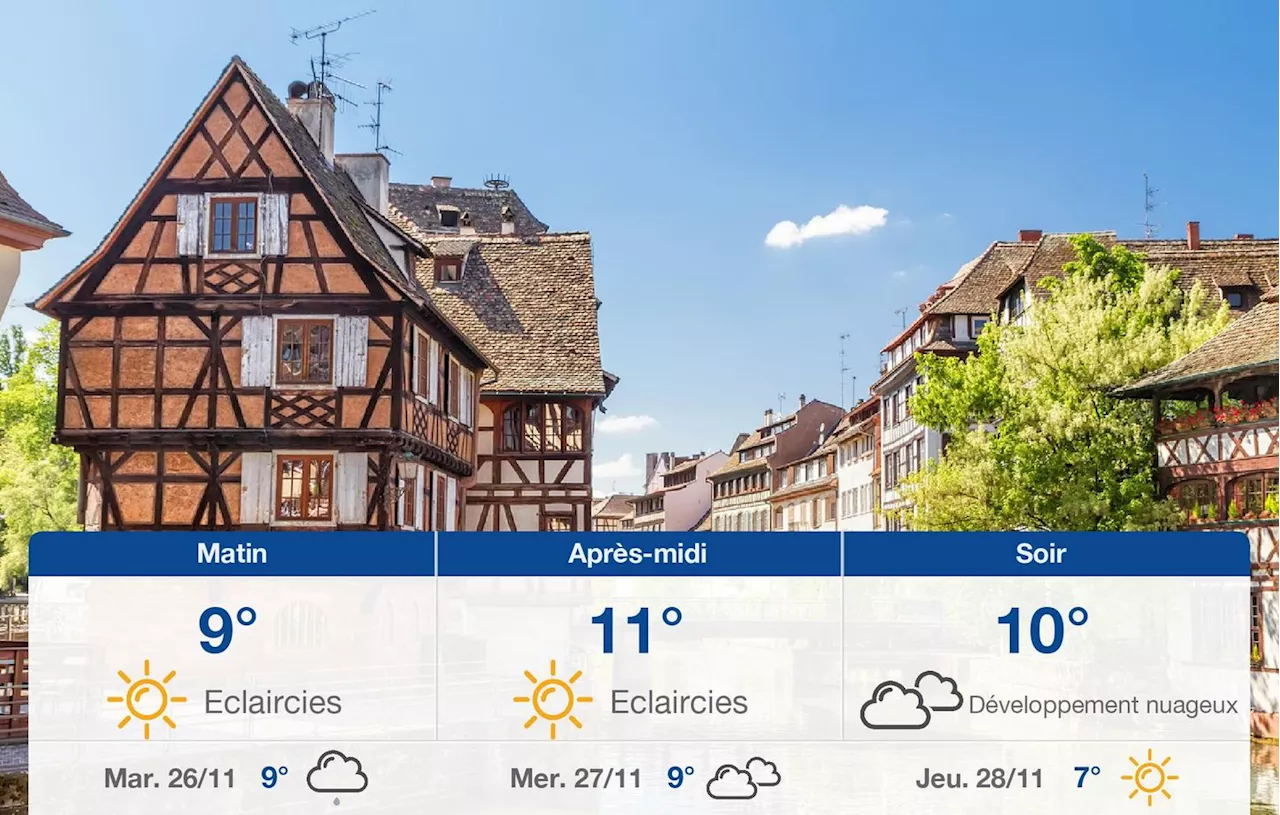 Météo Strasbourg: prévisions du lundi 25 novembre 2024