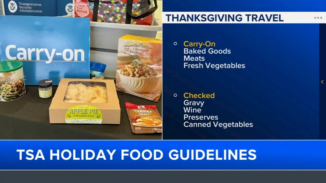 TSA Thanksgiving food rules for flying, plus why you should not wrap gifts