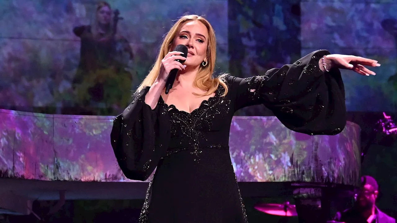 Adele cries at final Las Vegas residency show, thanking her son, Rich Paul and Celine Dion