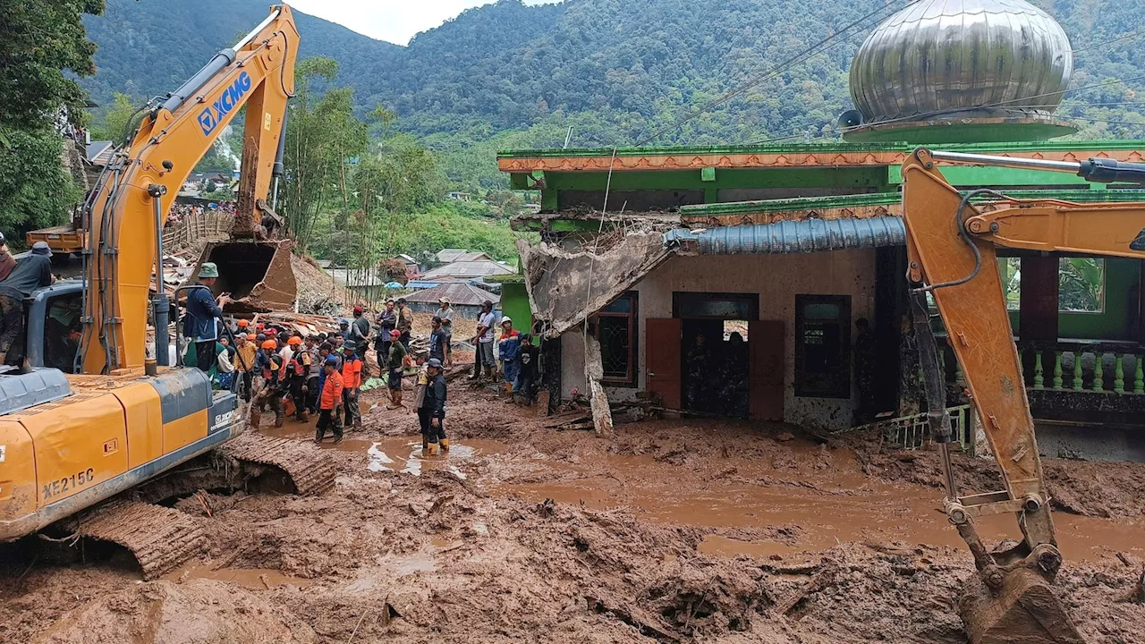 Landslide, flash floods hit Indonesia’s Sumatra island, leaving 16 dead and 6 missing