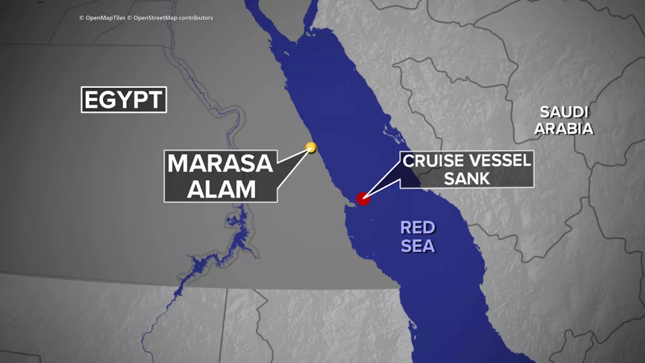 More than a dozen missing after tourist boat sinks off Egyptian coast, officials say