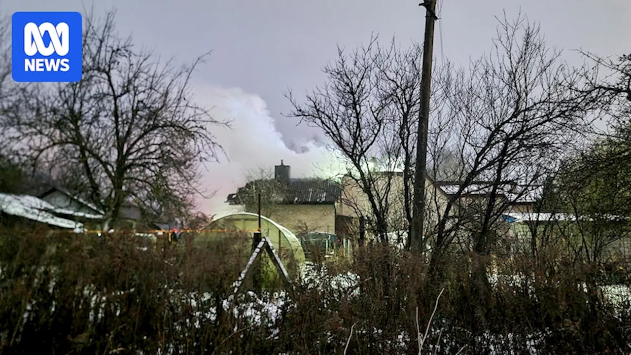 One person dies after DHL cargo plane crashes into house near Vilnius Airport in Lithuania