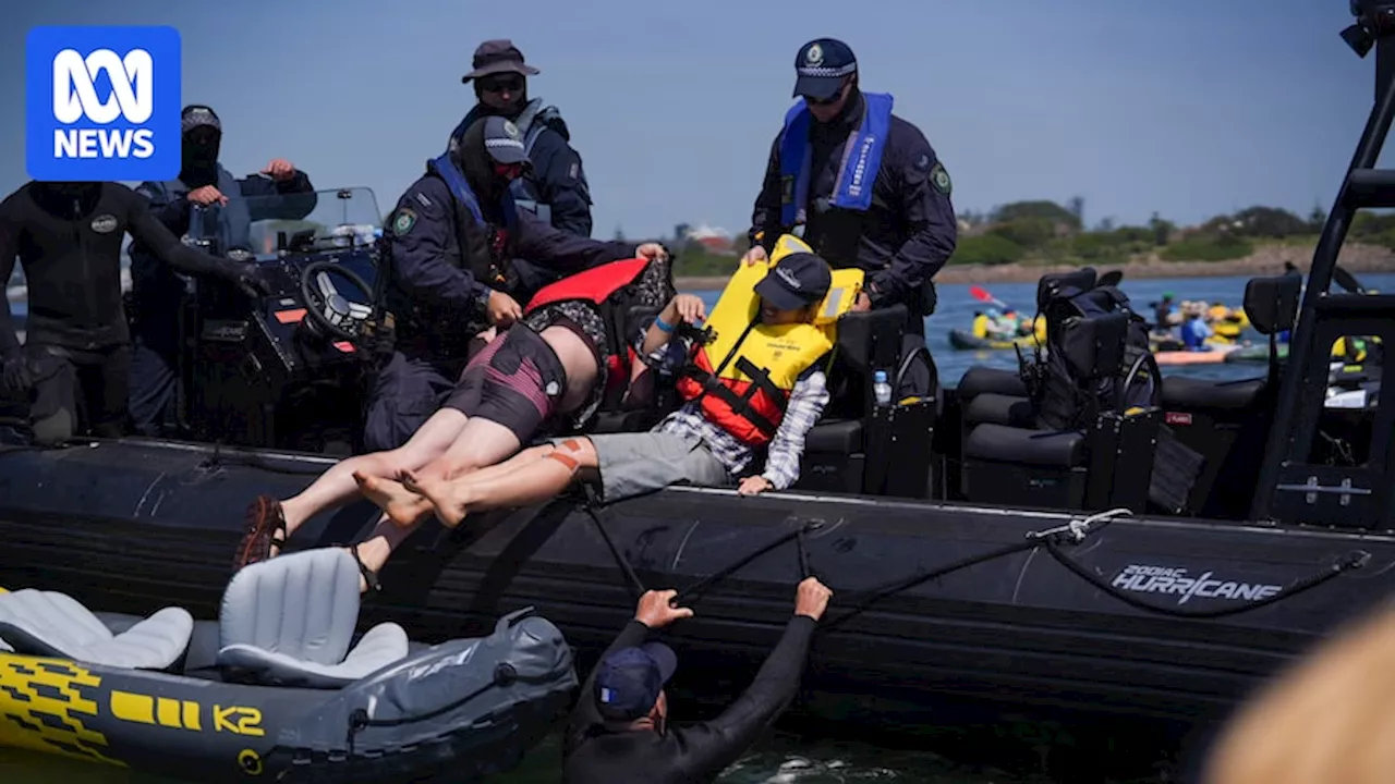 Rising Tide protesters granted bail after allegedly disrupting Port of Newcastle shipping