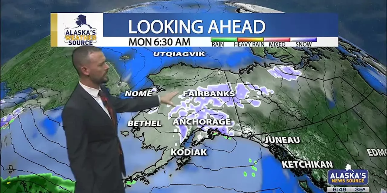 As rain and snow taper off, colder weather to return to Alaska