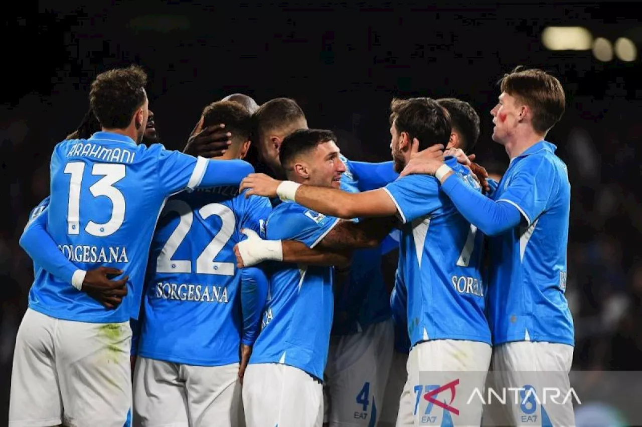 Hasil dan klasemen Liga Italia: Napoli kembali ke puncak klasemen