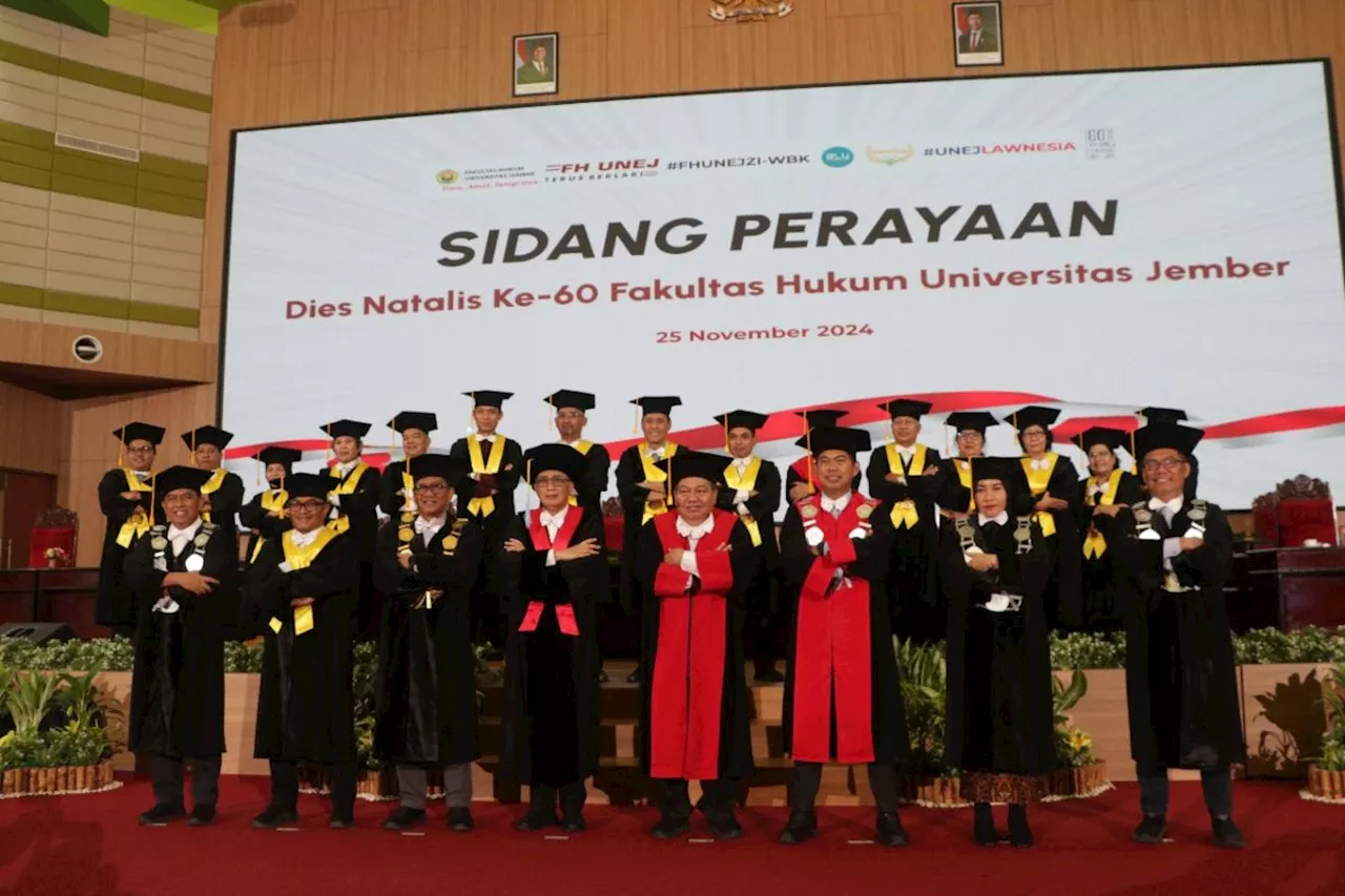 Ketua-Wakil Ketua MA hadiri sidang perayaan Dies Natalis ke-60 FH Unej