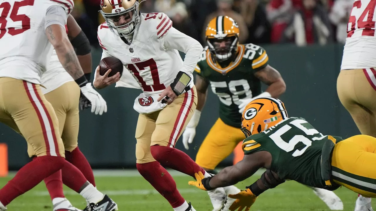 Journeyman QB Brandon Allen gets little help from teammates in 1st start for 49ers