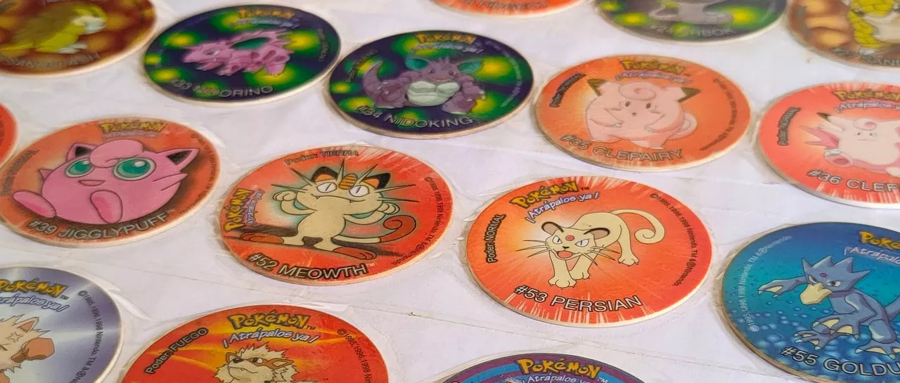 Los tazos de Pokémon están de regreso