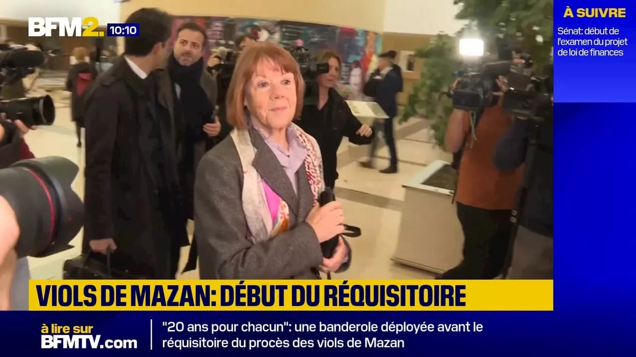 Premier jour du réquisitoire du procès des viols de Mazan : Gisèle Pélicot arrive au Tribunal