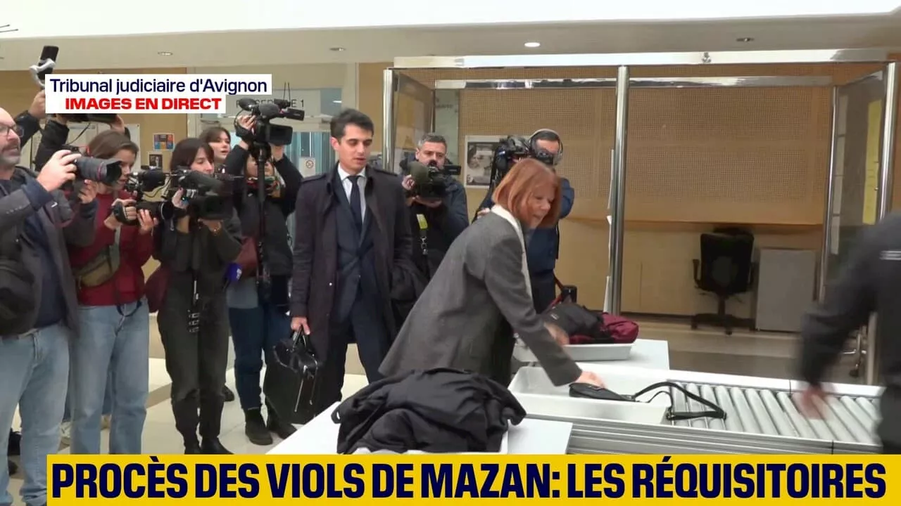 Viols de Mazan: Gisèle Pélicot arrive au tribunal pour le début des réquisitoires