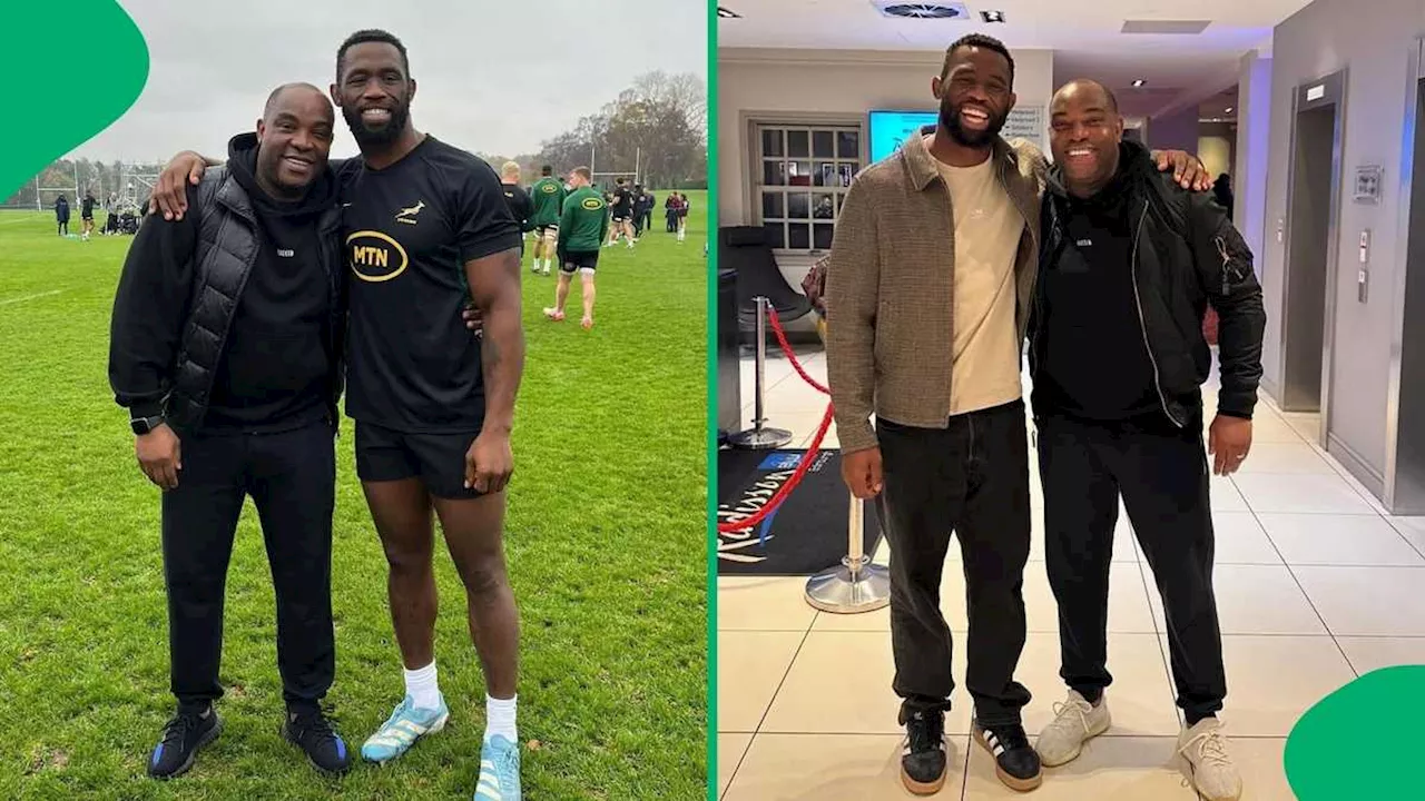 “You Are an Inspiration”: Siya Kolisi Shares Video of Benni McCarthy Meeting Springboks in Scotland