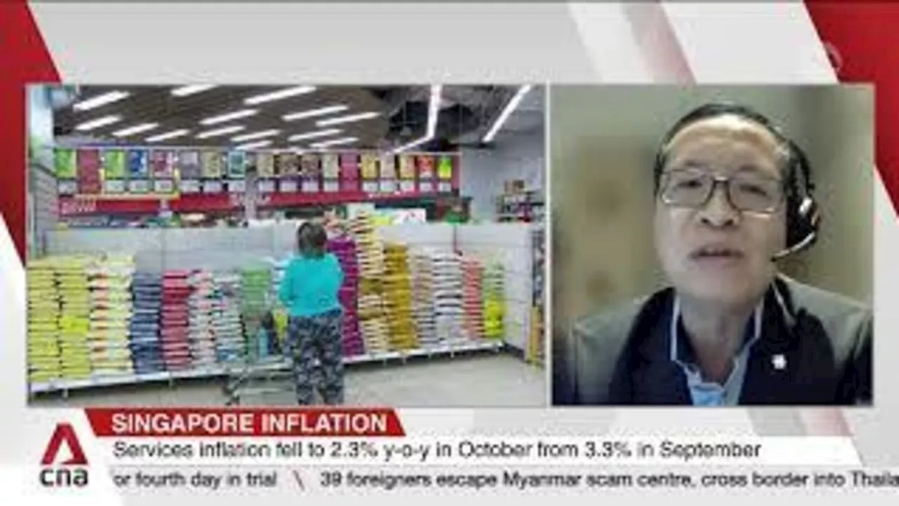 Singapore's core inflation falls to 2.1% in October, lowest in nearly 3 years