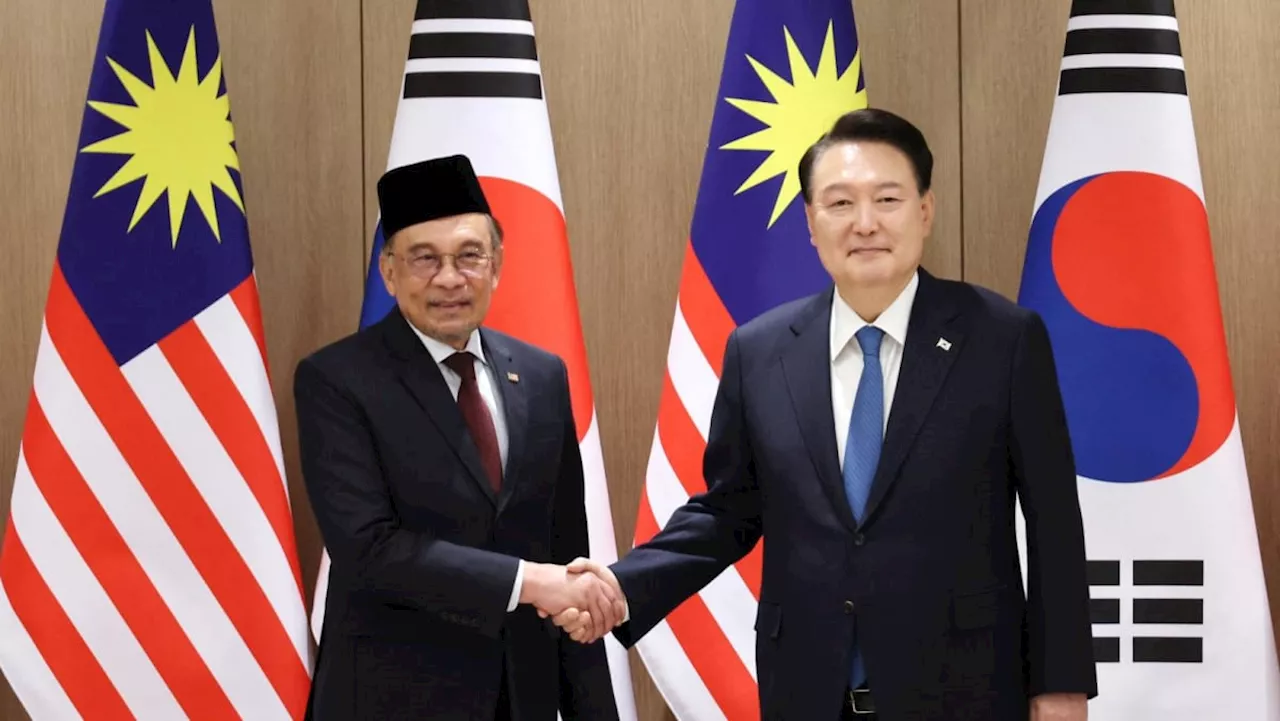 South Korea's Yoon, Malaysia's Anwar agree to cooperate in defence, minerals