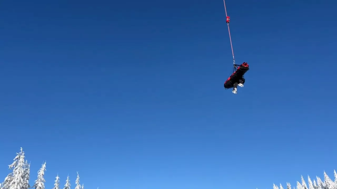 ‘She’s pretty tough’: Injured snowboarder airlifted to safety after overnight rescue in Strathcona Park