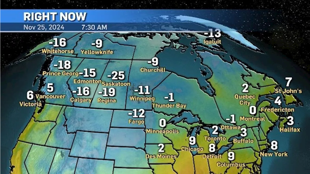 Arctic Air Remains Over Western Prairies, Warming Expected Tuesday