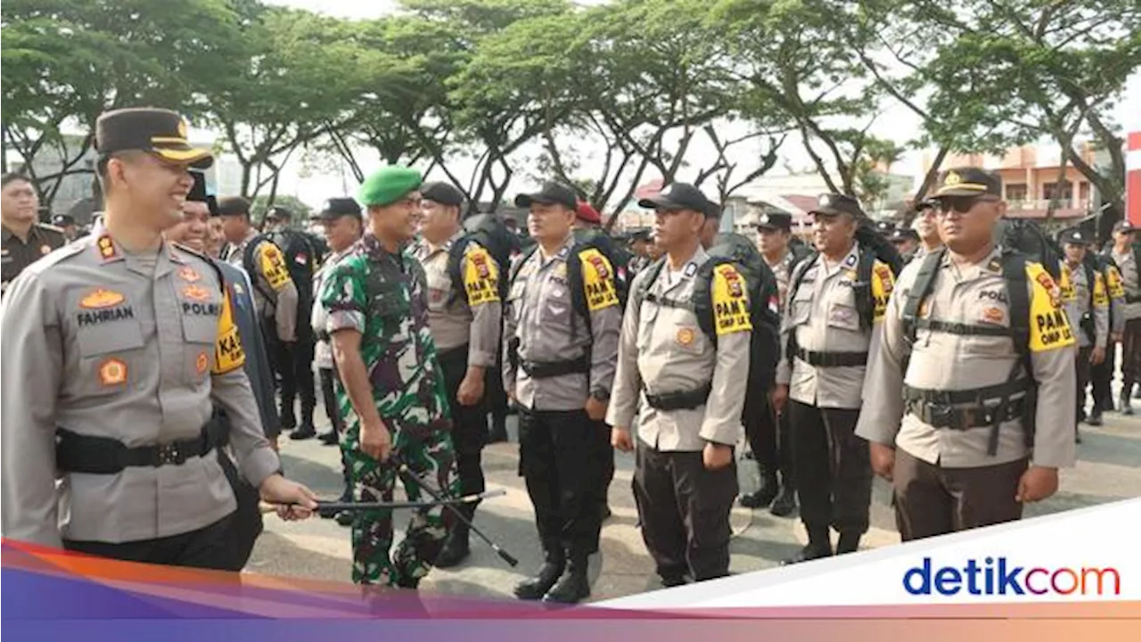 Kapolres-Dandim Lepas 2.700 Personel Pengamanan di Pilkada Inhu