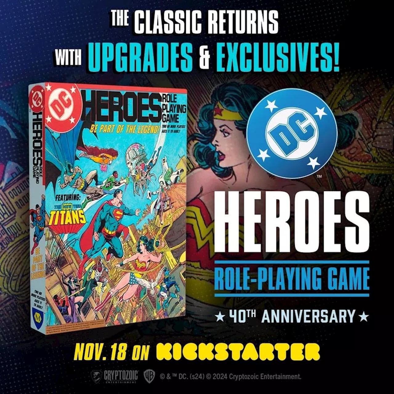 DC Heroes Role Playing Game Celebrates 40 Years With Deluxe Reprint