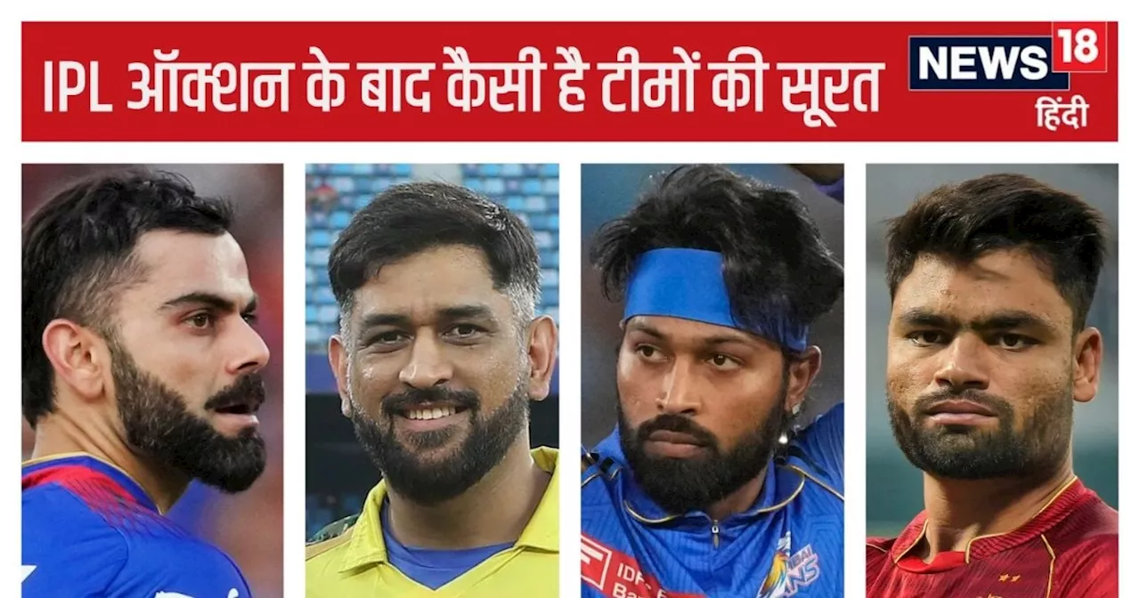 IPL Auction: चेन्नई-मुंबई और एसआरएच ने बनाई मजबूत टीम, आरसीबी की हालत पतली, केकेआर ने जोड़े पुराने साथी...