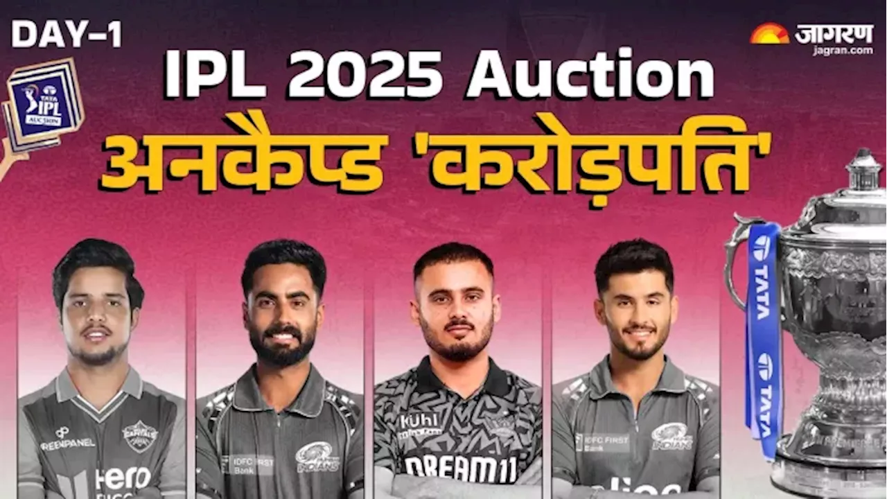 IPL 2025 Auction: गुमनामी के अंधेरे से निकलकर चमकने को तैयार 5 अनकैप्‍ड खिलाड़ी, फ्रेंचाइजी ने करोड़ों खर्च करके लुटाया प्‍यार