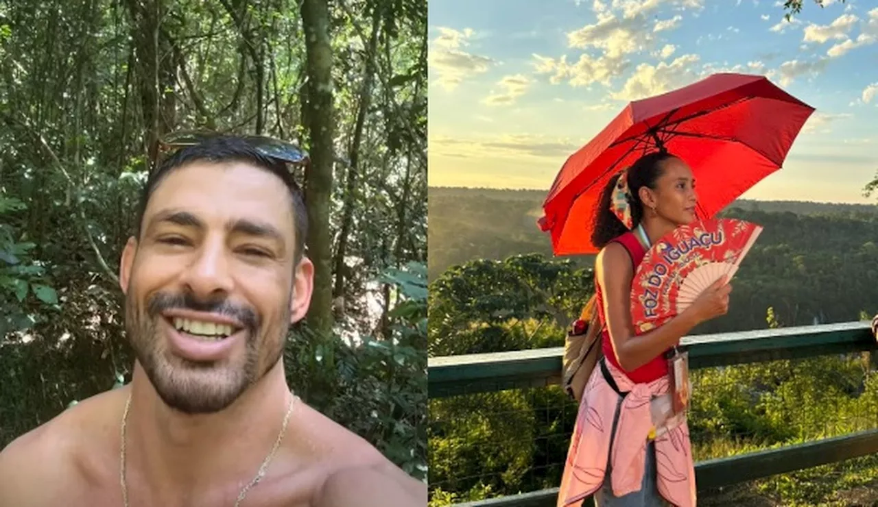 Elenco de 'Vale tudo' inicia gravações em Foz do Iguaçu: 'Mal começou e já te amo', diz Cauã Reymond